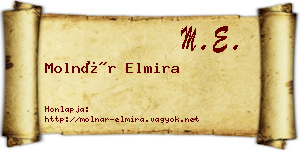 Molnár Elmira névjegykártya